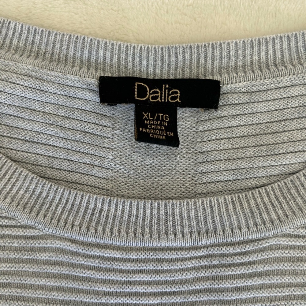 Gray Ribbed Sweater - Picture 2 of 3